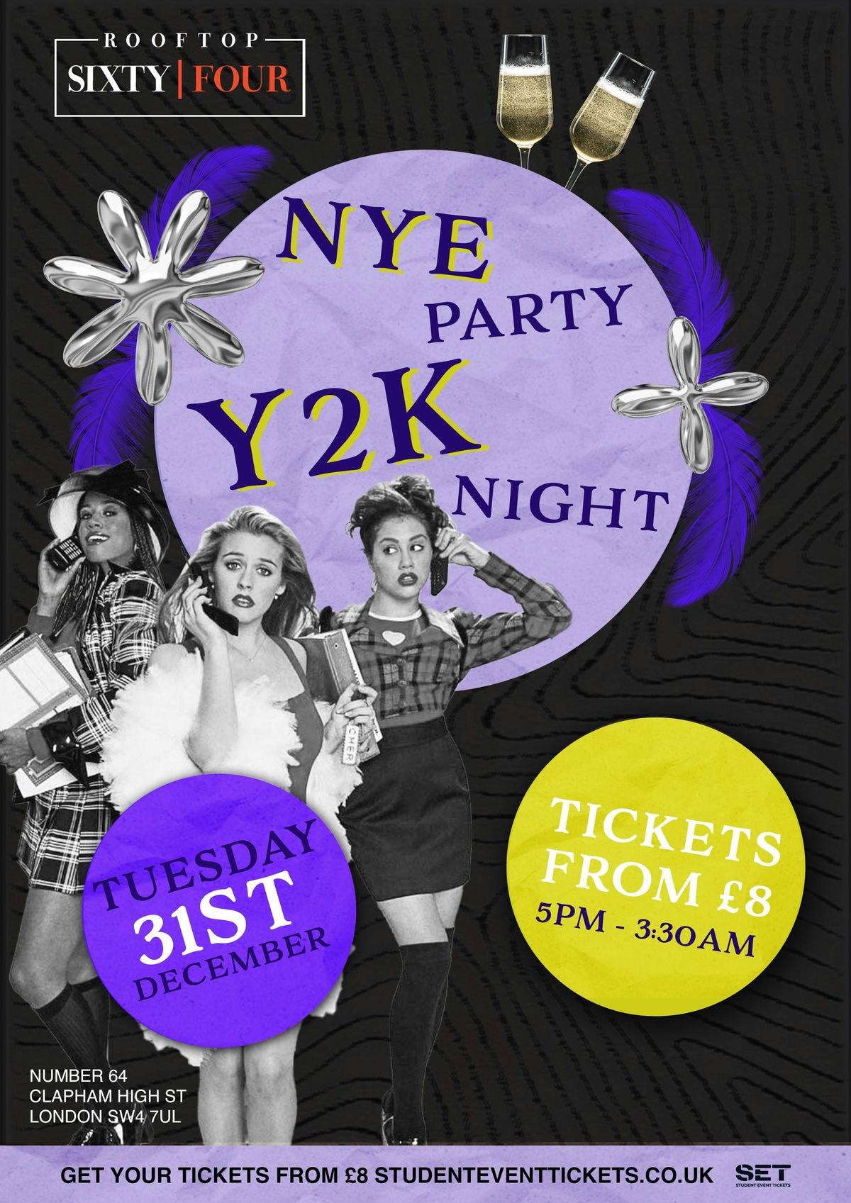 Y2K NYE PARTY @ N.64 CLAPHAM - TUESDAY 31ST DECEMBER