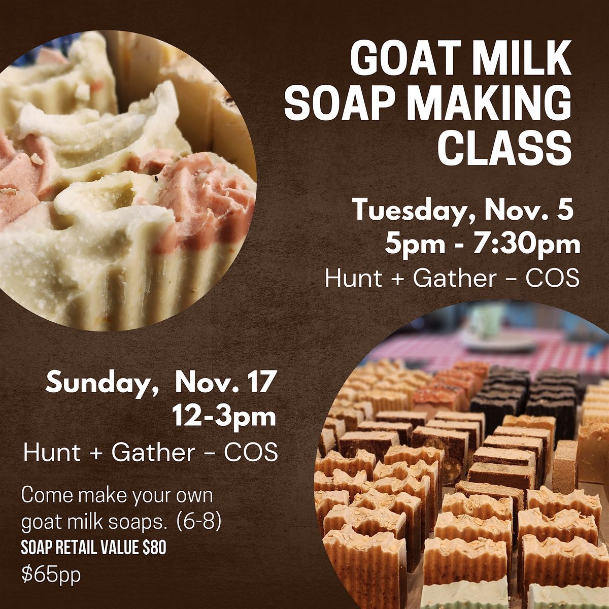 Goat Milk Soap Making Class