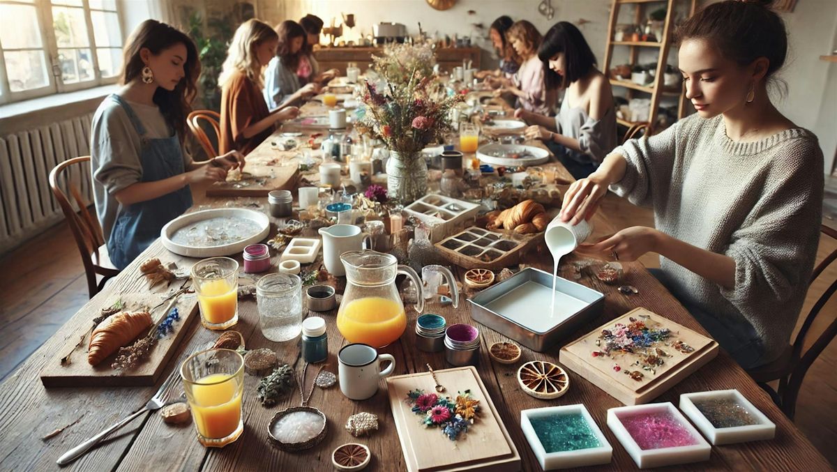 Taller de Joyas con resina y desayuno