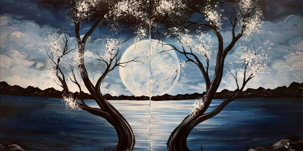 I Love You to the Moon - Date Night - Paint and Sip by Classpop!\u2122