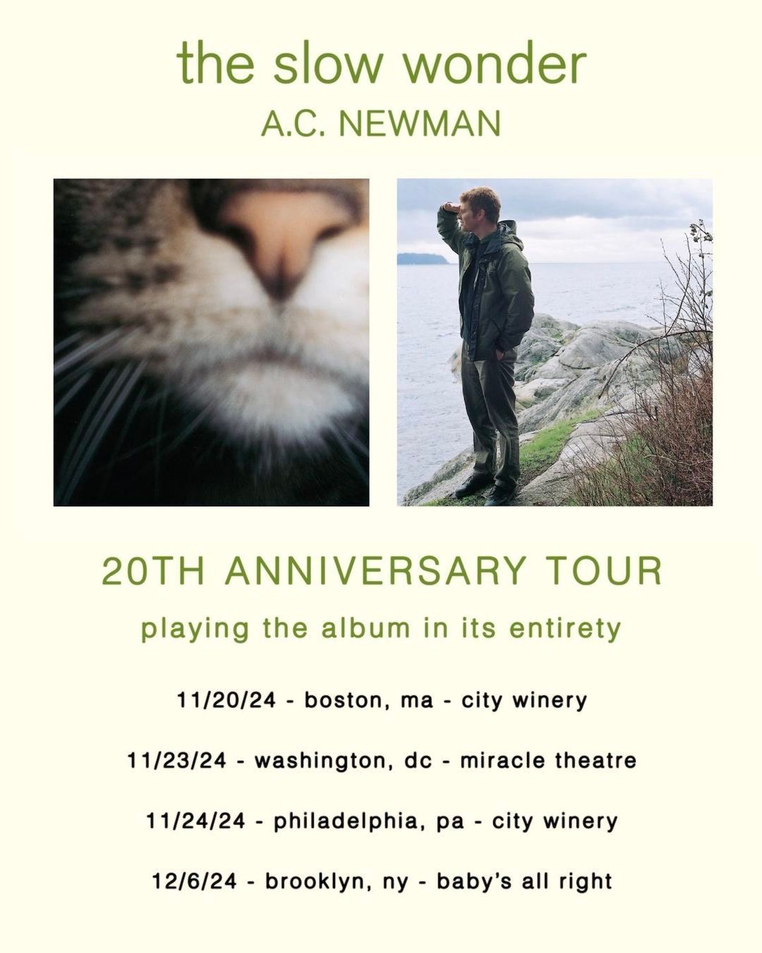 A.C. Newman at City Winery - Boston