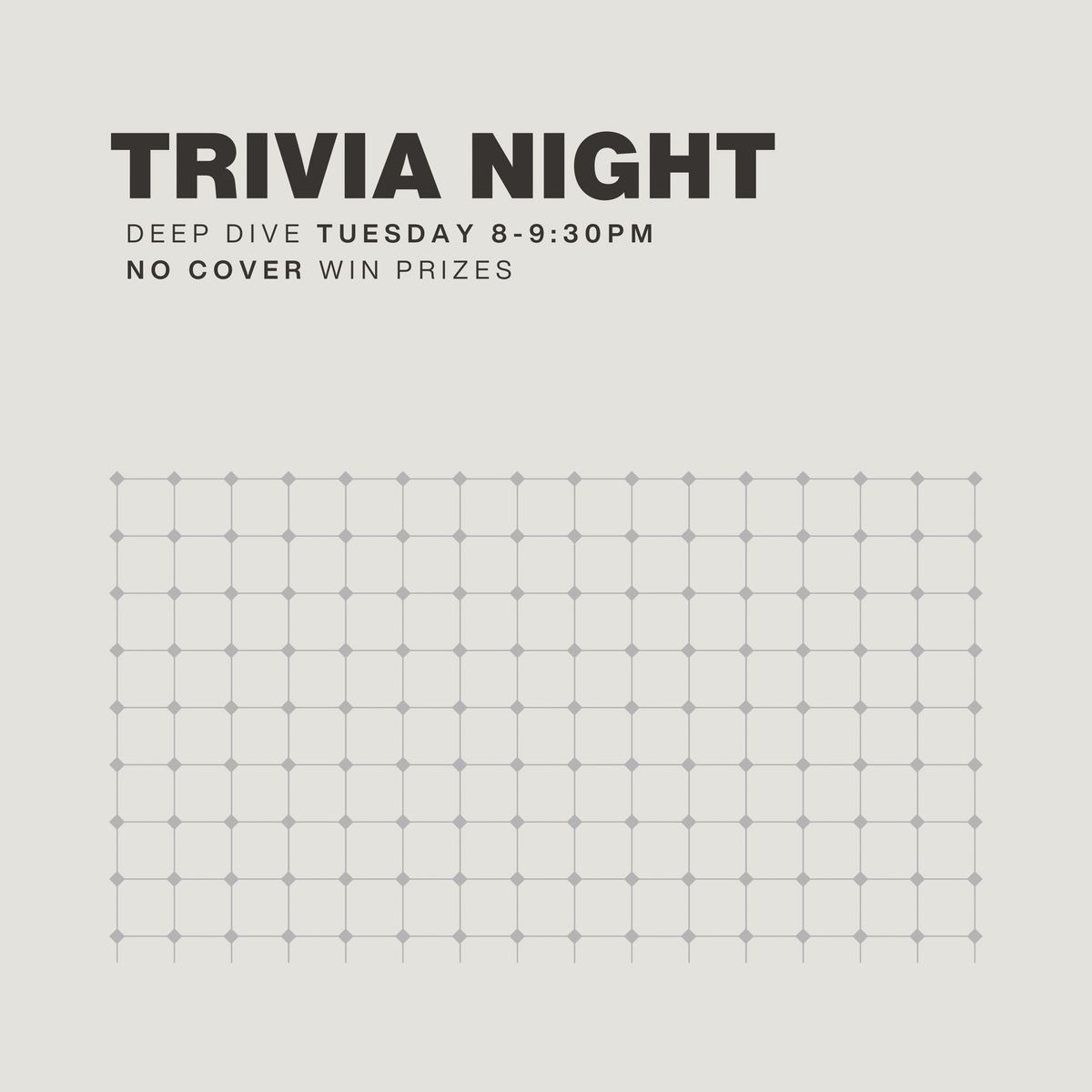 TRIVIA NIGHT - DEEP DIVE - ITHACA, NY