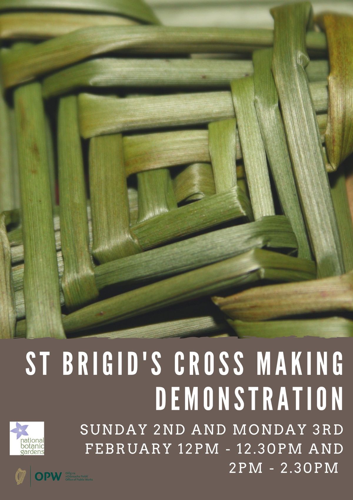 Brigid's Cross making demonstration 