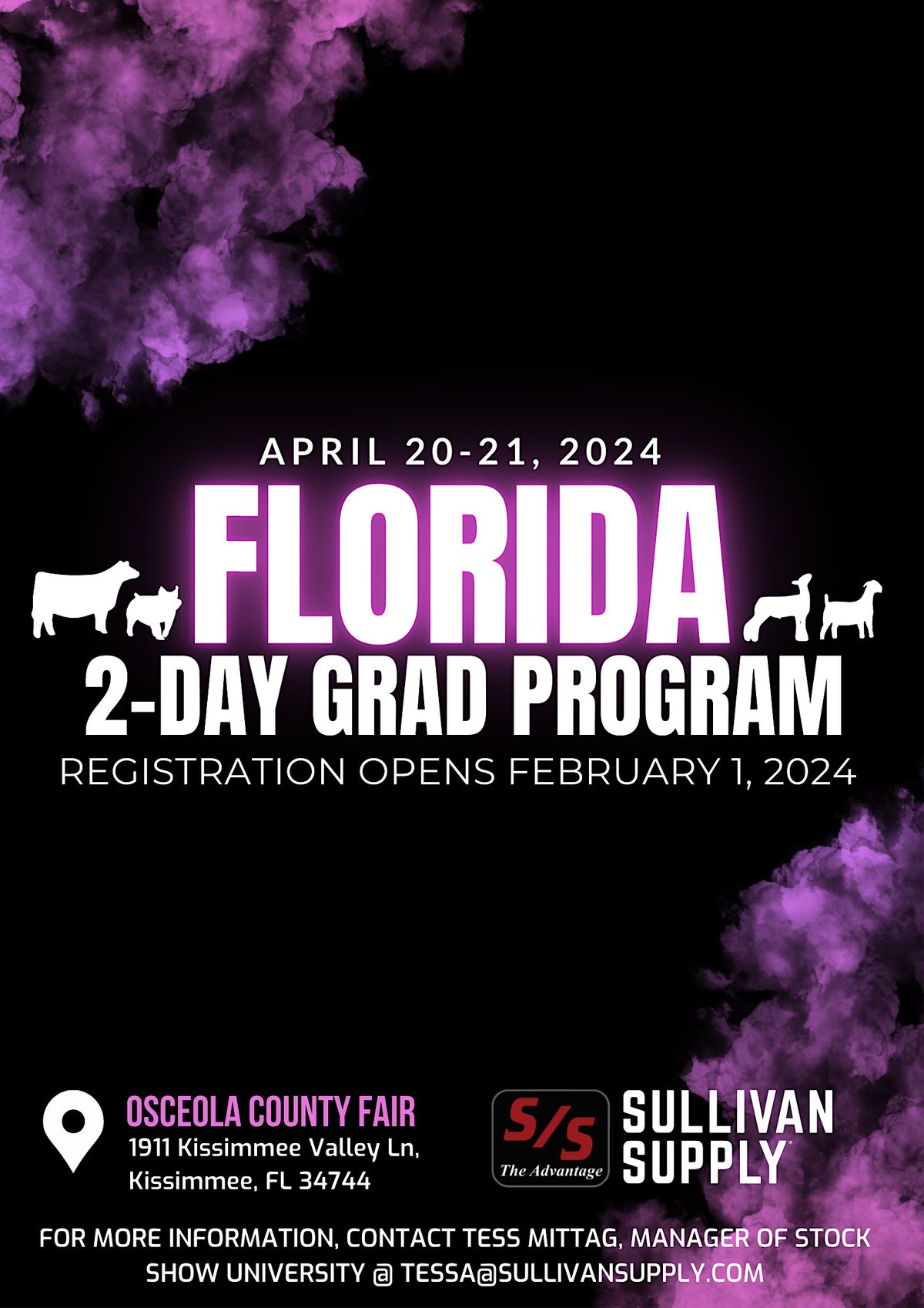 2024 Stock Show University's Florida 2-Day 4-Species Grad Program