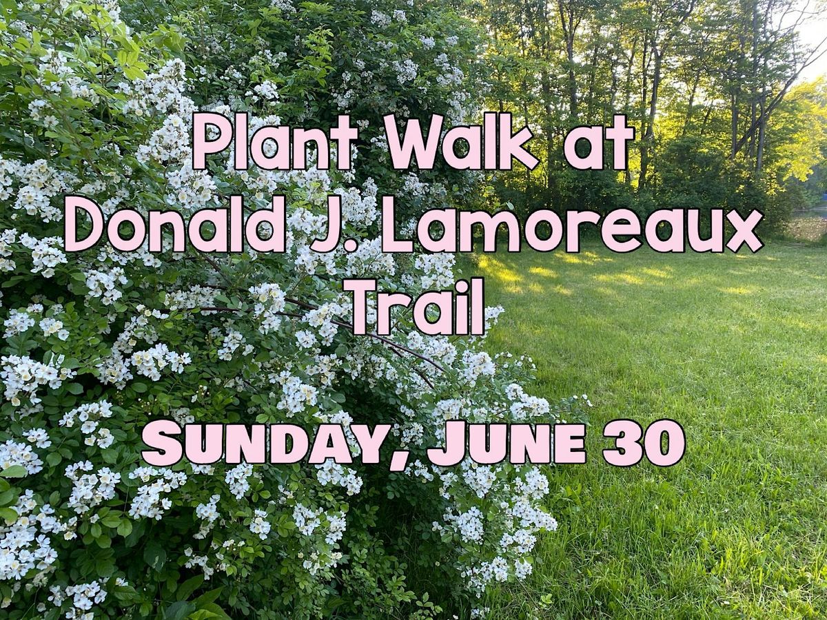 Plant Walk at Donald J. Lamoreoux Trail