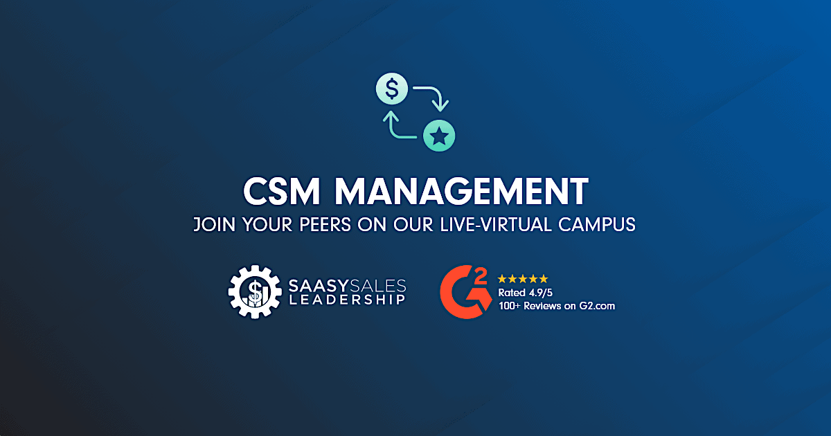 SaaSy CSM Leadership Program - May 2023