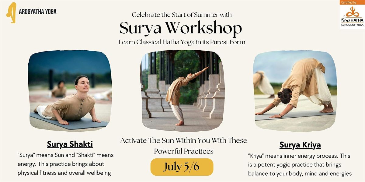 Surya Shakti and Surya Kriya Yoga Workshop