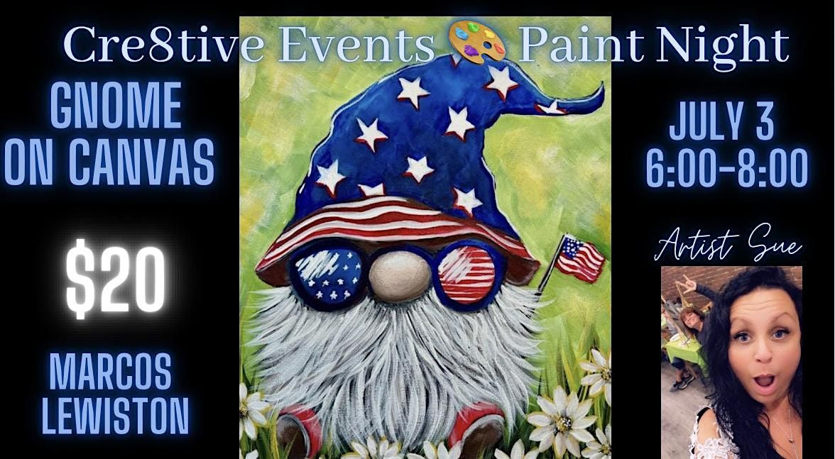 $20 Paint Night - Gnome - Marcos Restaurant Lewiston