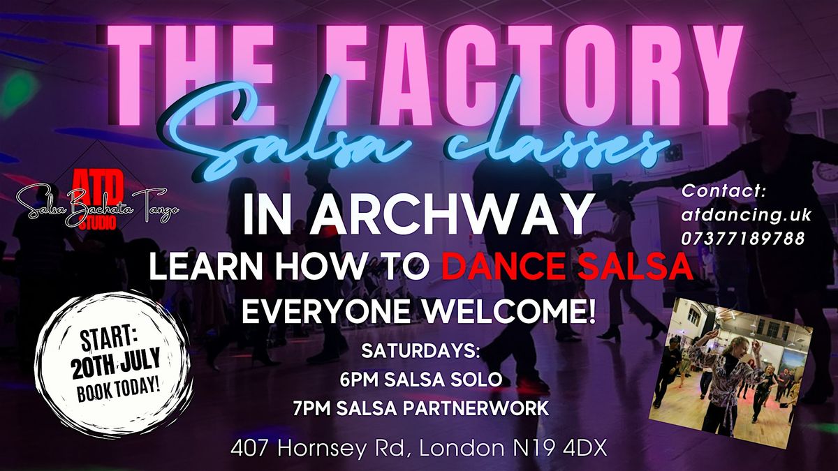 Salsa Classes in Archway The Factory - Singles & Couples