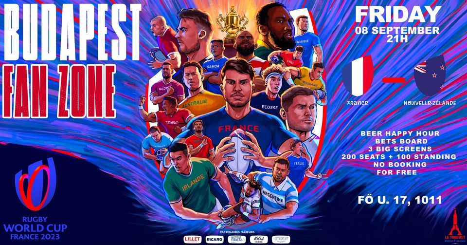 Budapest French Fan Zone Club France 2023 Rugby World Cup France Vs