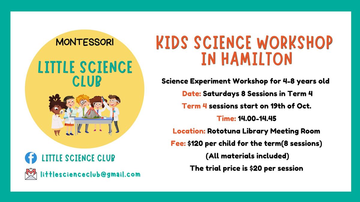 Kids Science workshop in Hamilton