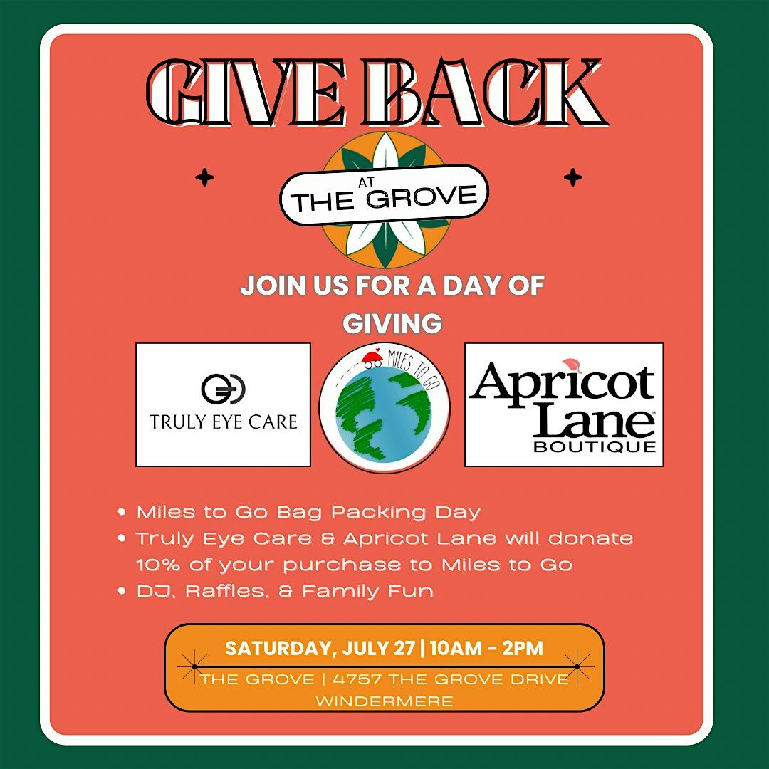 Give Back at The Grove