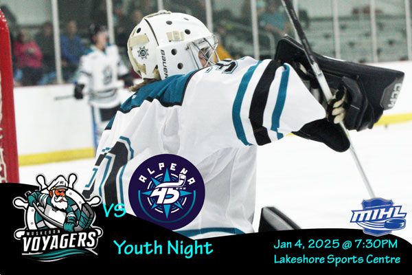 Jan 4, 2025 Muskegon Voyagers vs Alpena 45ers, Youth Night