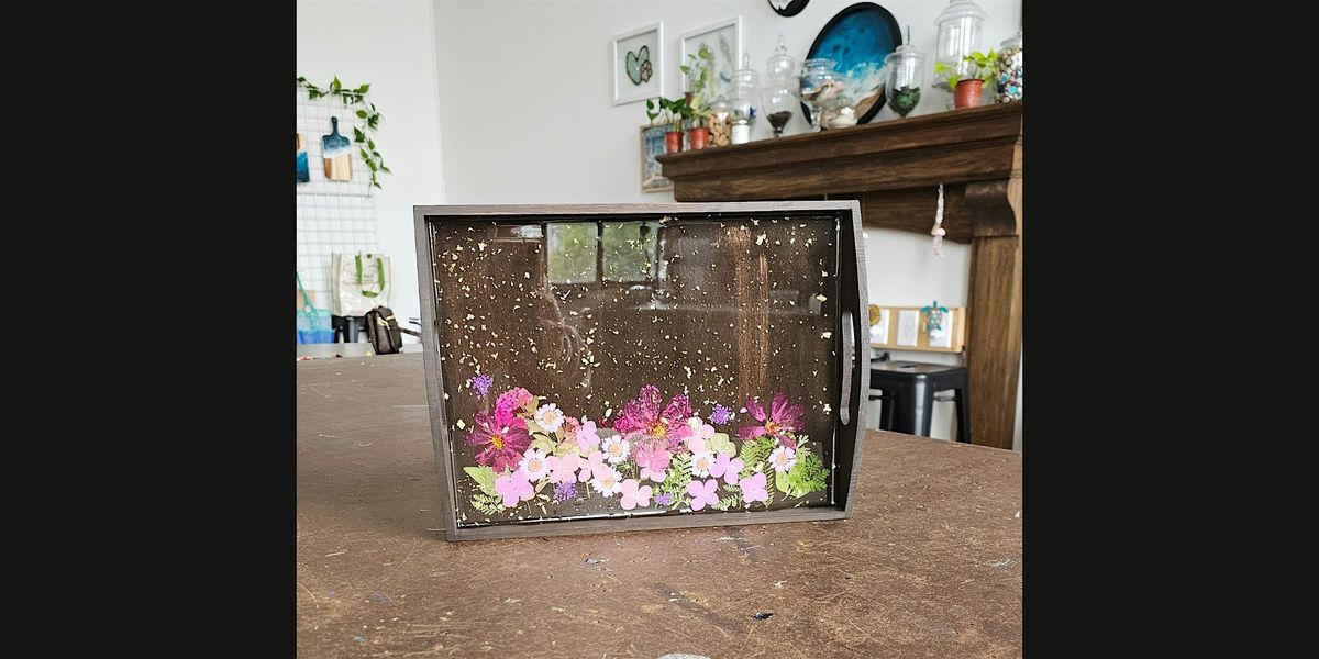 Floral Epoxy Tray with Jessie