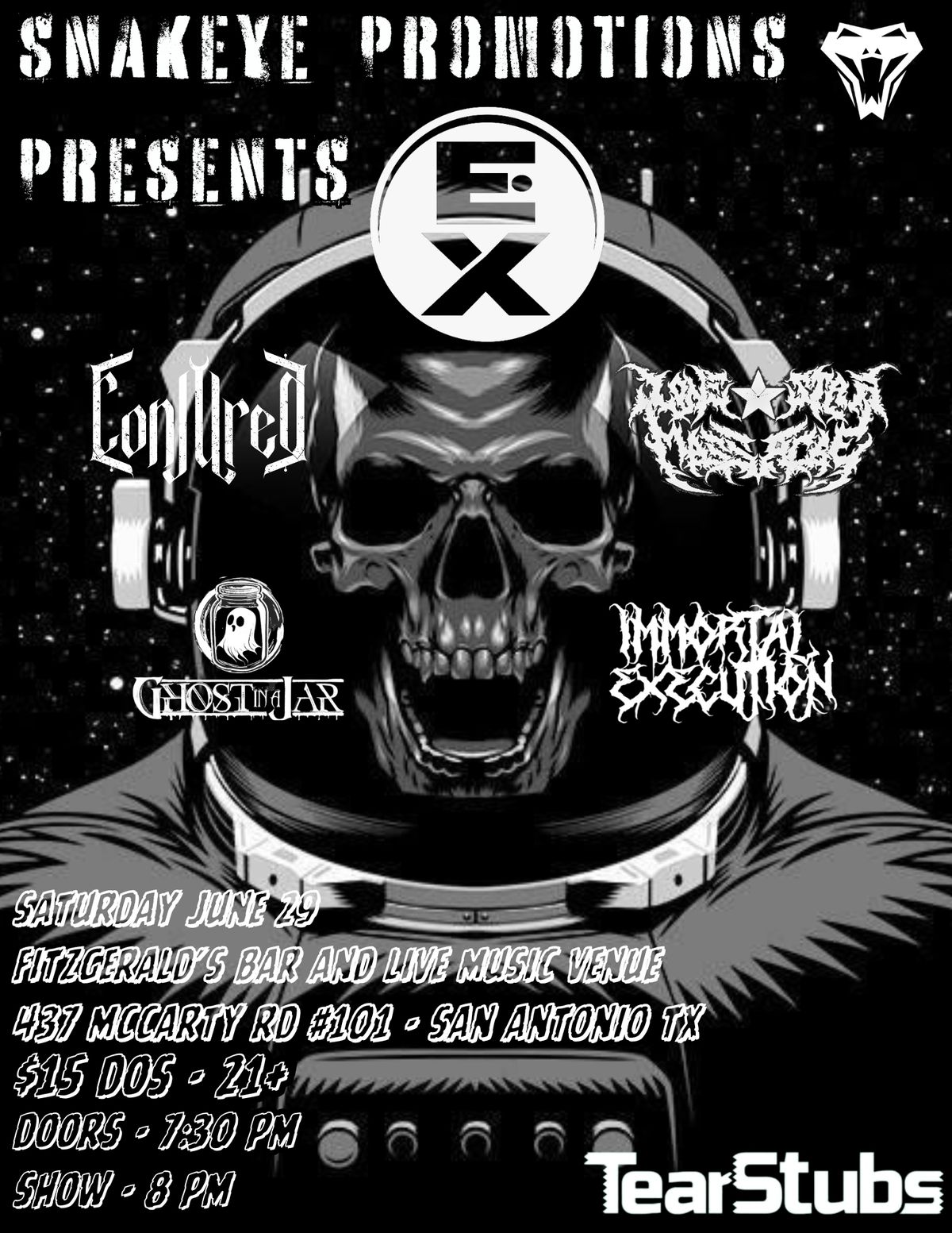 EXCODEX, CONJURED, LONESTAR MASSACRE, IMMORTAL EXECUTION, & GHOST IN A JAR