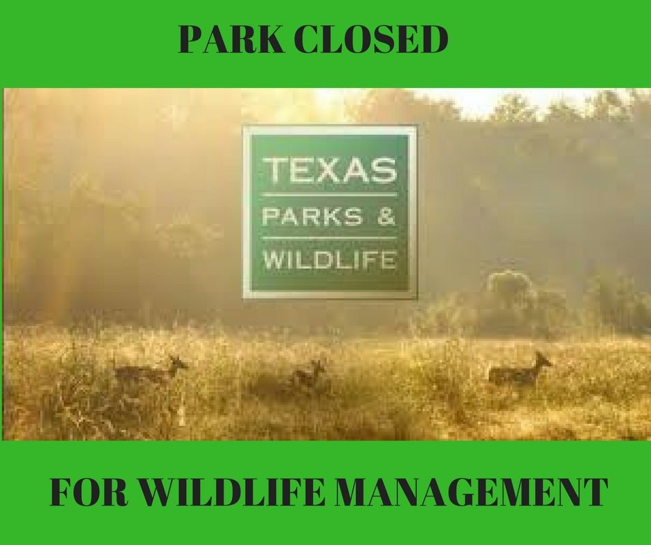 Park Closed for Wildlife Management 