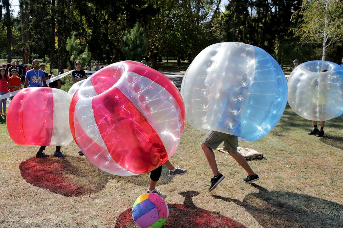 Bubble Soccer at Hainsworth 