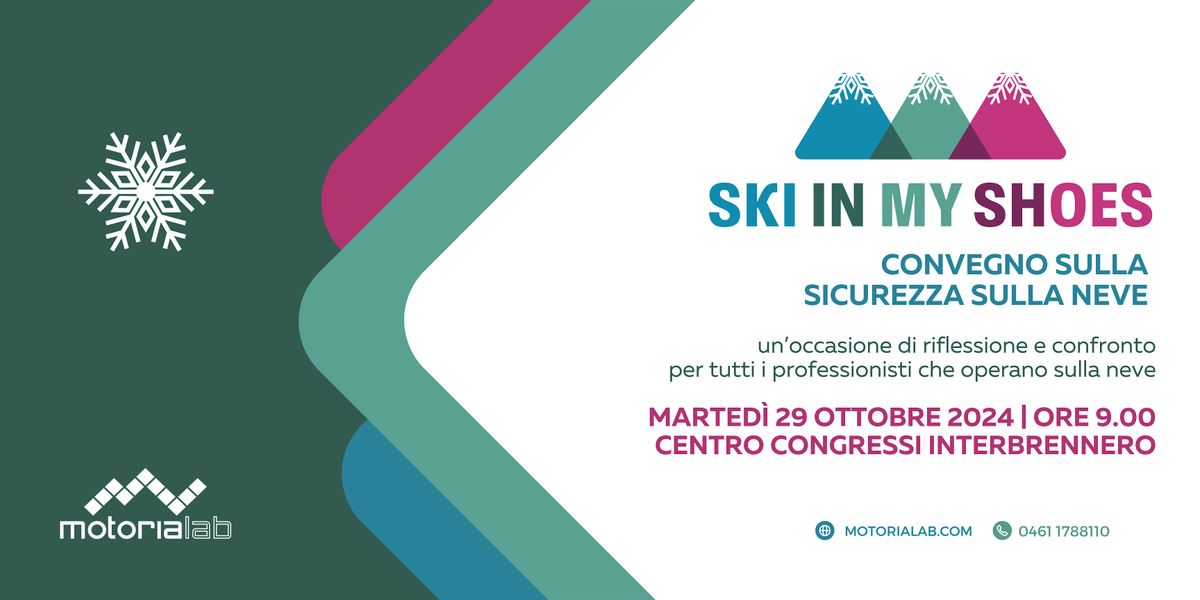 SKI IN MY SHOES - Convegno sulla sicurezza sulla neve