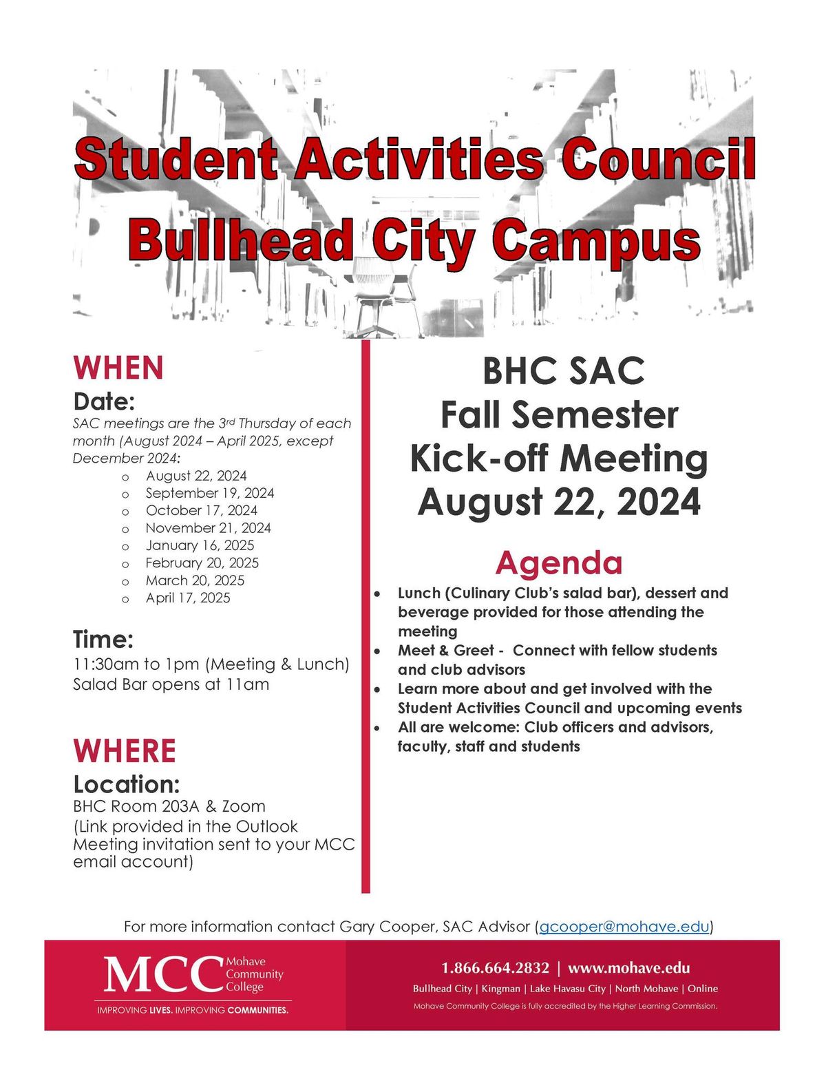 Student Activities Council Meeting-Bullhead Campus