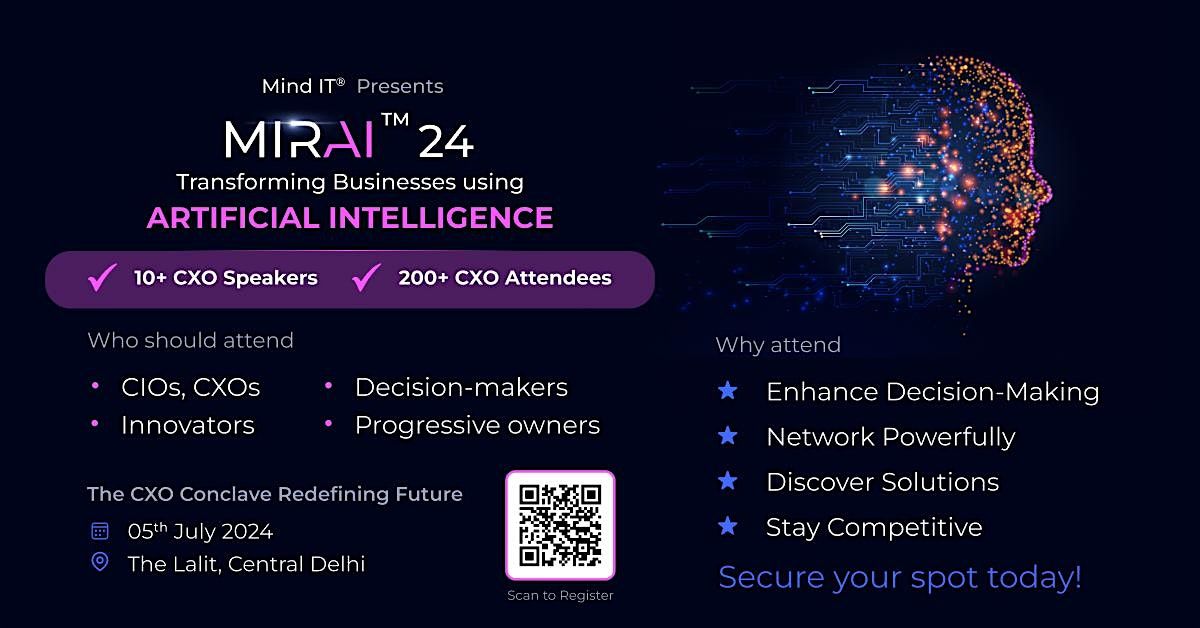 Mirai' 24 - AI Tech Event at Delhi
