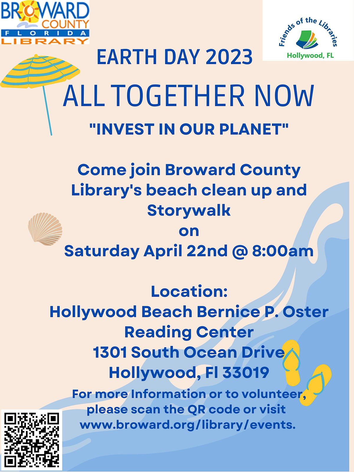 Earth Day 2023 “All Together Now”, Hollywood Beach Bernice P. Oster ...