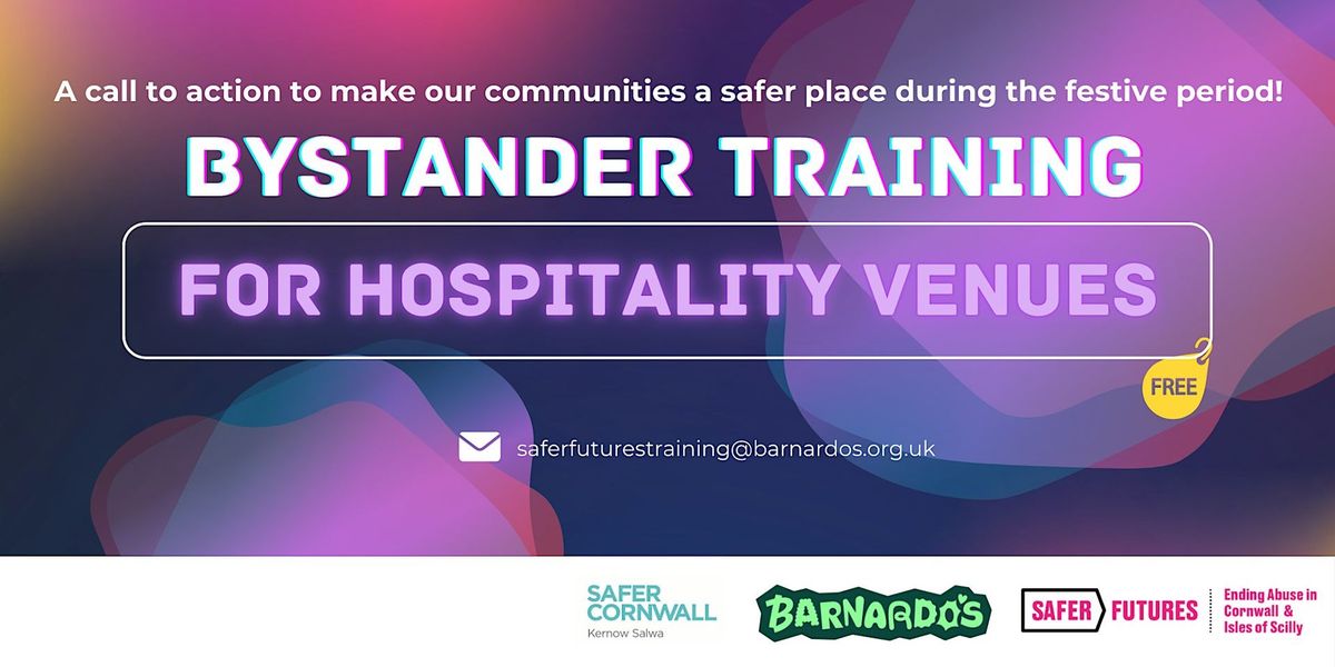 Bystander Training for Hospitality Venues - 16 Days of Action