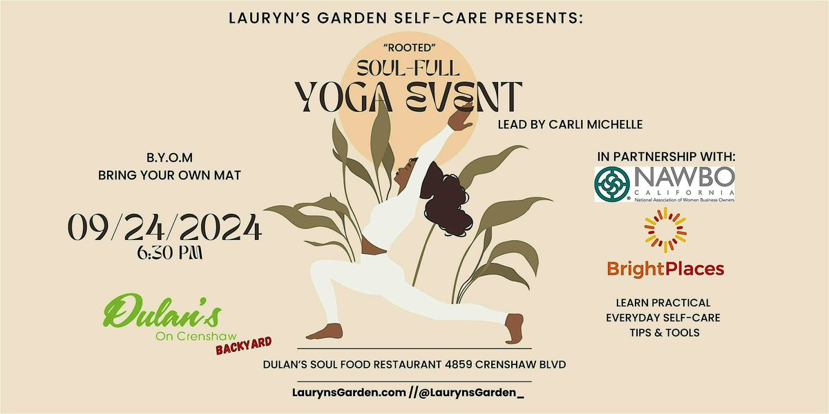 "ROOTED" Community Yoga Event