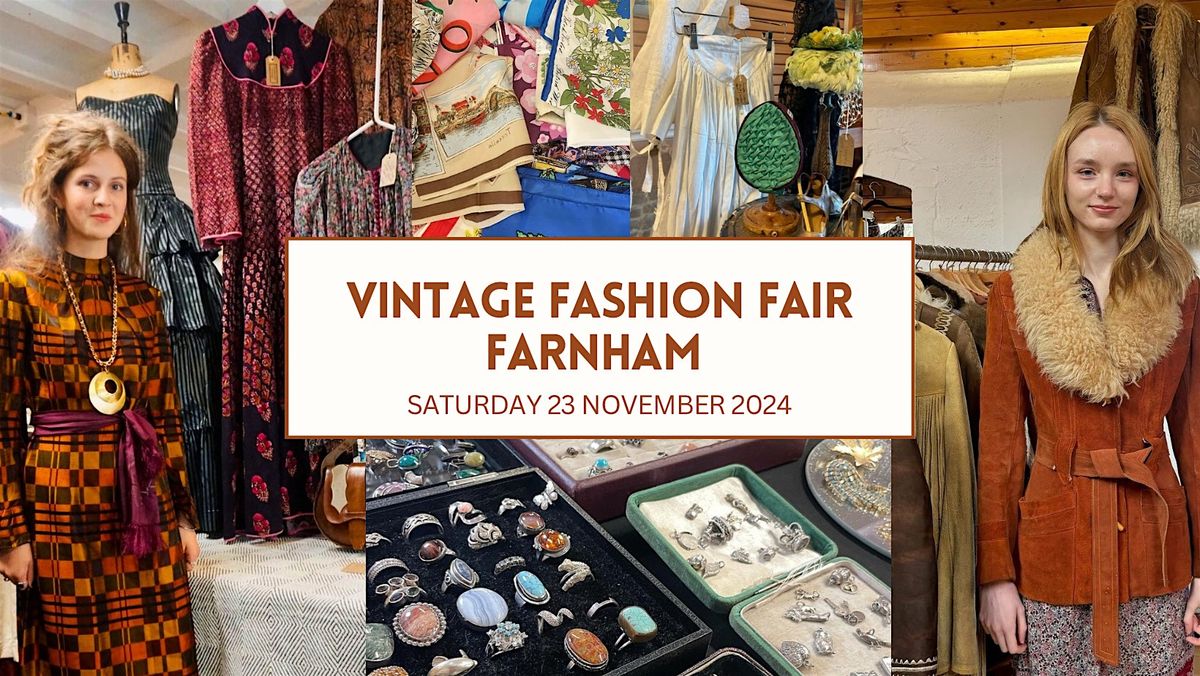 Vintage Fashion Fair Farnham November 2024