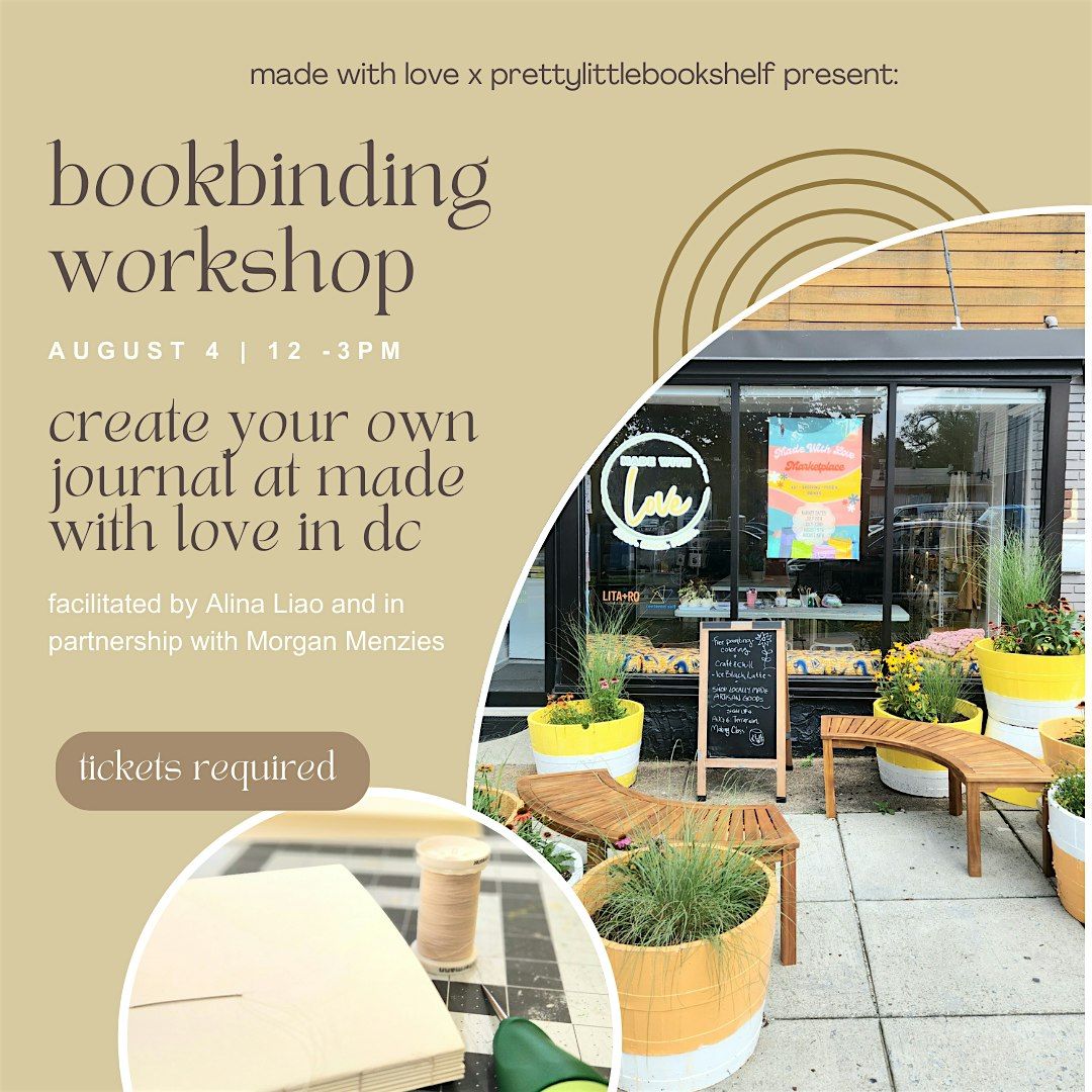 bookbinding w\/prettylittlebookshelf at made with love dc