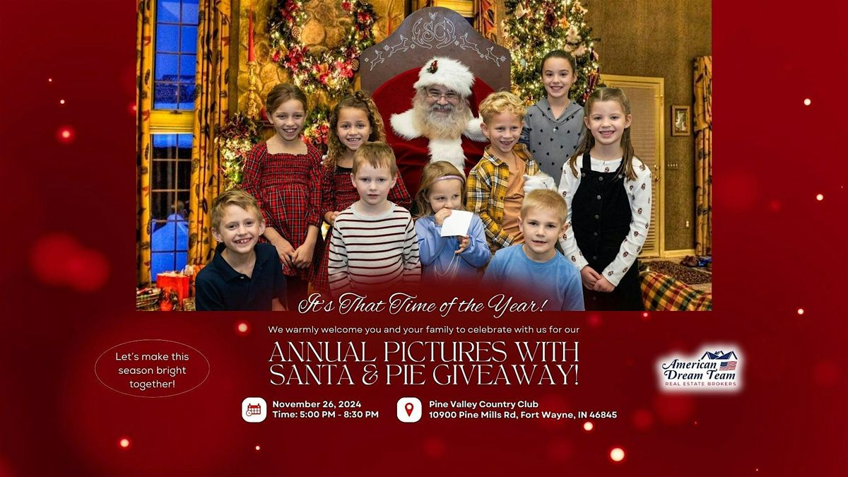 ADT Annual pictures with Santa and Pie giveaway