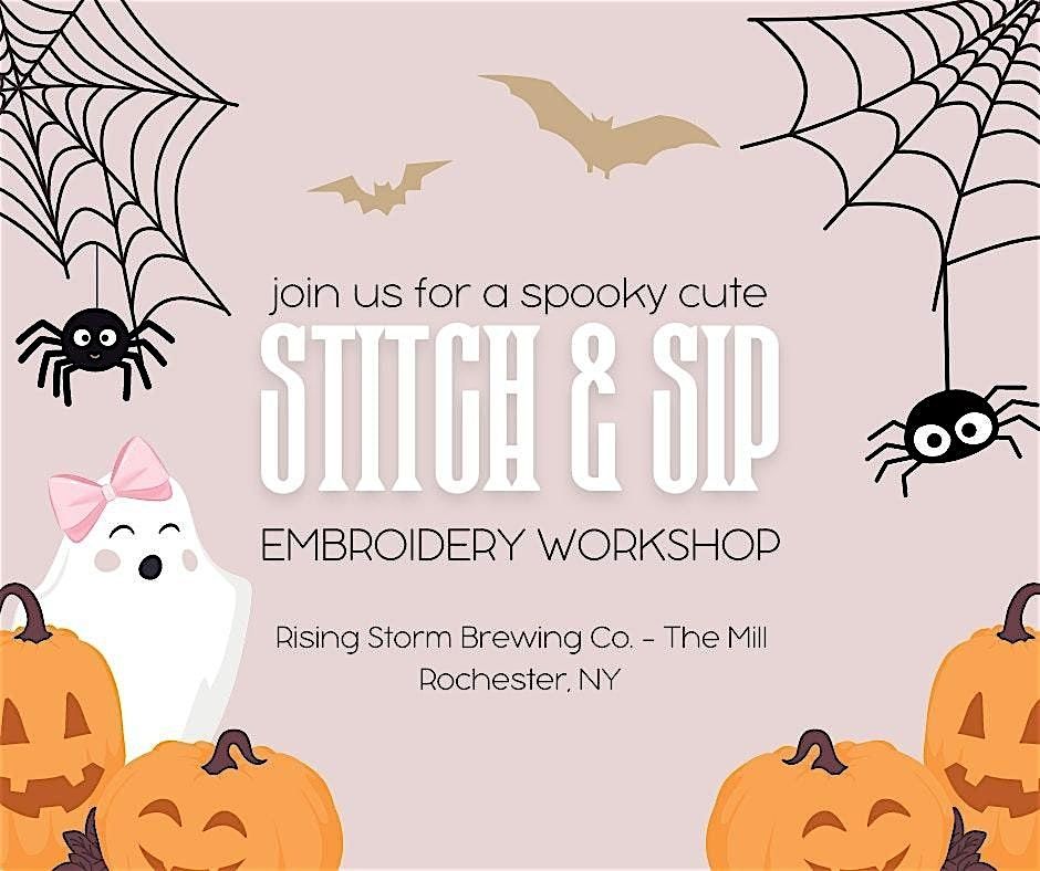 Stitch and Sip Embroidery Workshop