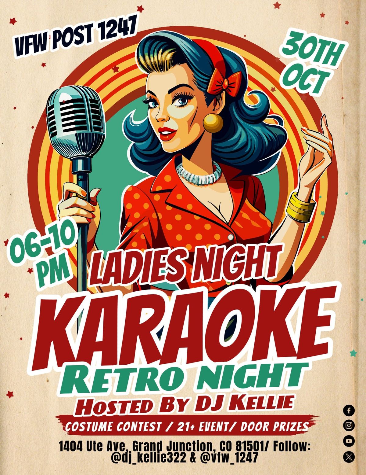 Ladies Night\/Karaoke Halloween Costume Party