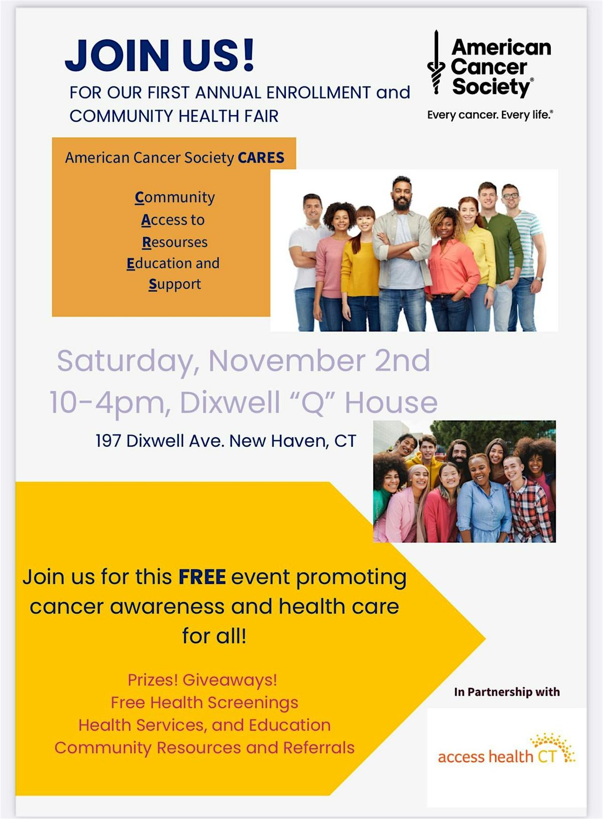 American Cancer Society Enrollment and Community Health Fair