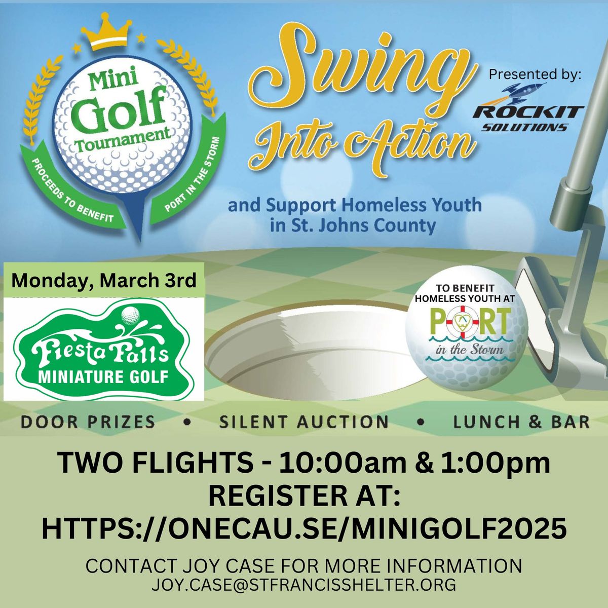 Swing Into Action Mini Golf Tournament