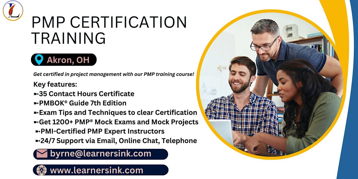 4 Day PMP Training Bootcamp in Akron, OH