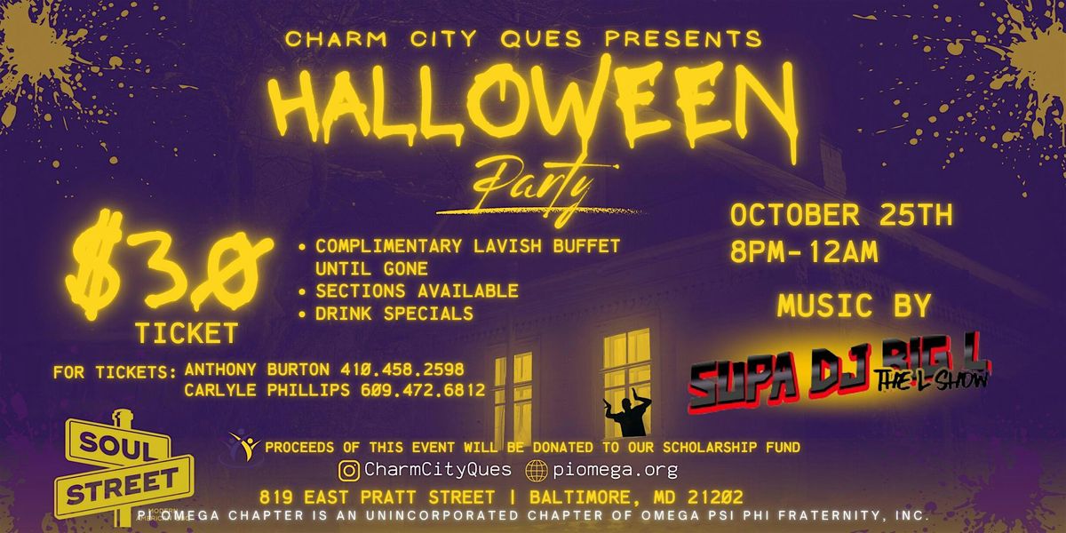 Charm City Que's Present .... Halloween Party