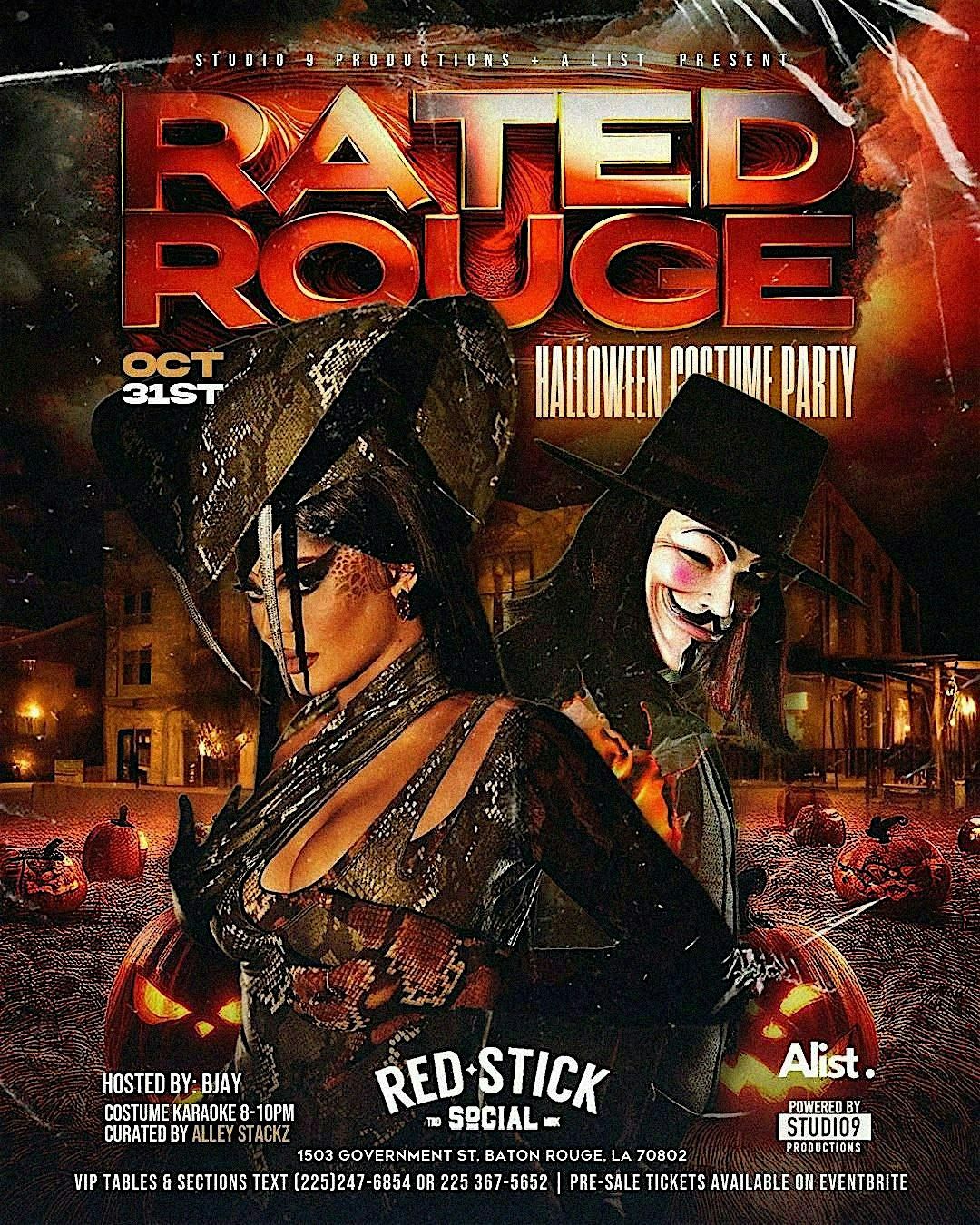 Rated Rouge Halloween Costume Party