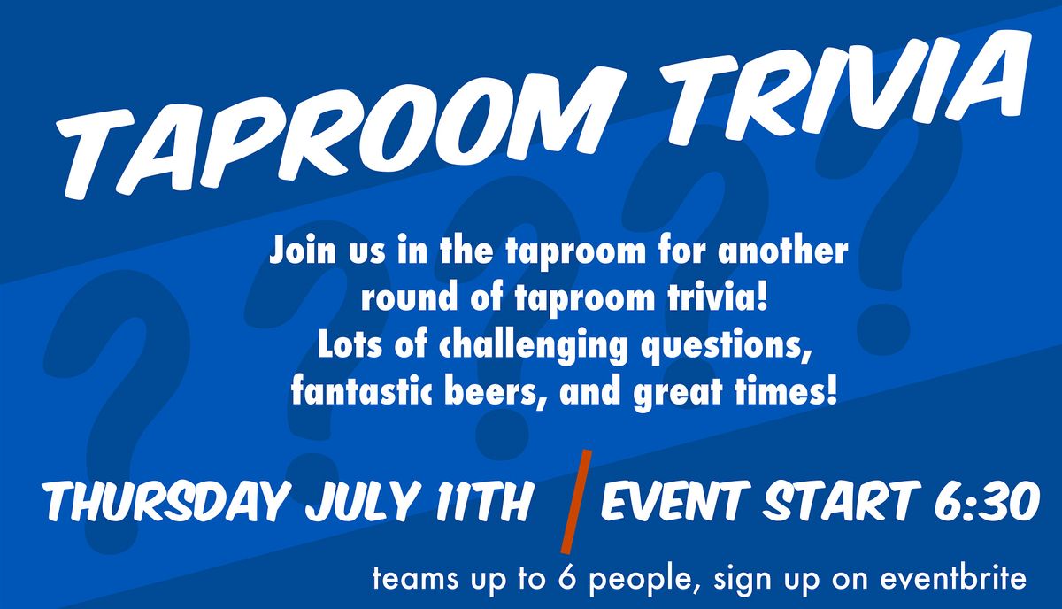 Taproom Trivia at Kichesippi!