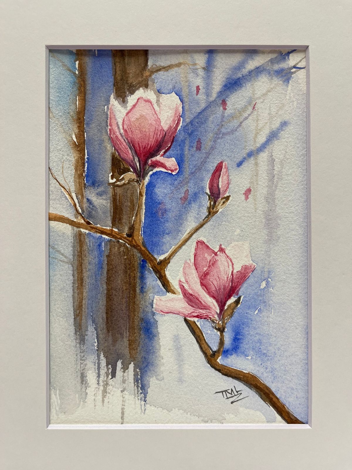 Magnolia Bloom Watercolor Class\u2014