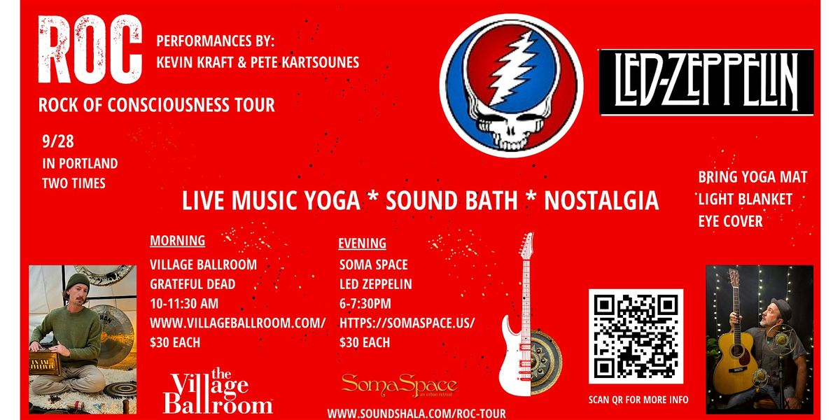 Live Led Zeppelin Music Yoga, Sound Bath & Nostalgia