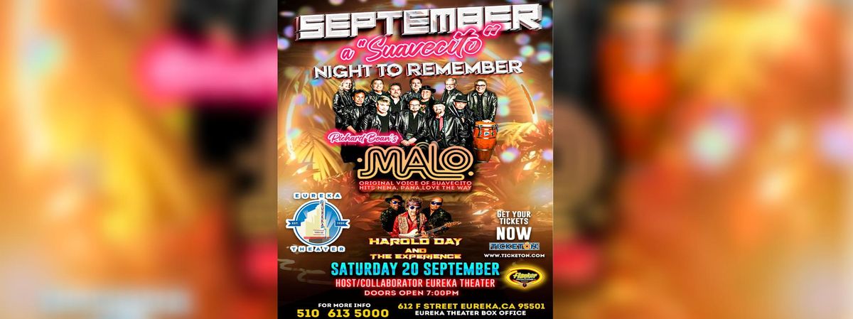 "SEPTEMBER A SUAVECITO NIGHT TO REMEMBER" RICHARD\u00a0BEAN'S\u00a0MALO