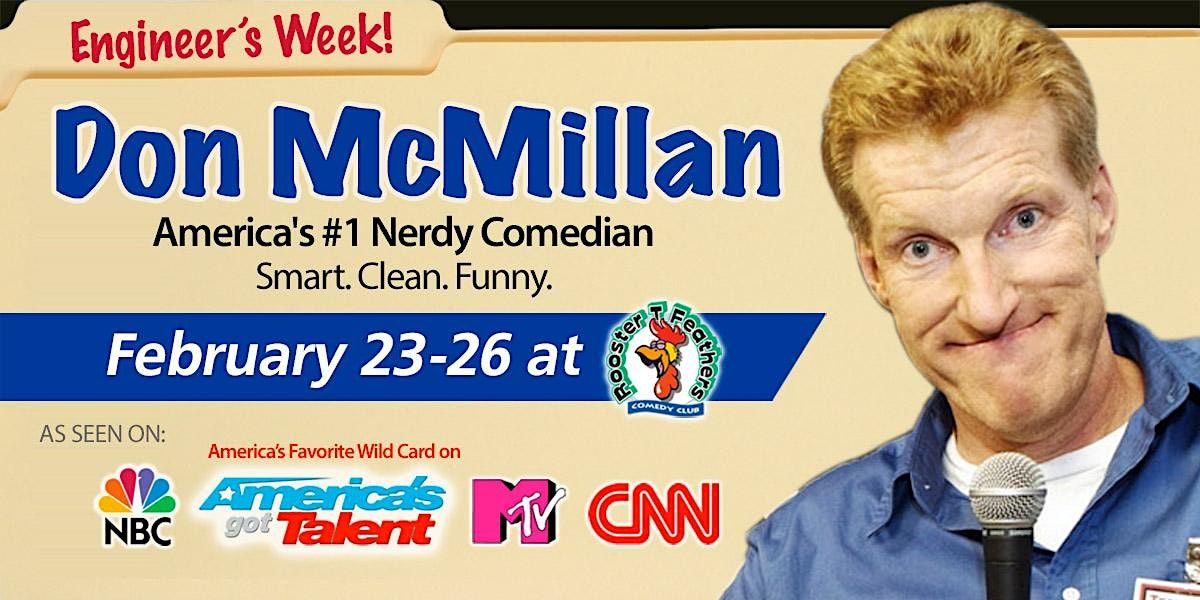 LIVE COMEDY SHOW: Starring Comedian Don McMillan