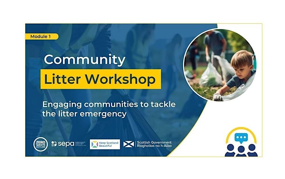 In-person Community Litter Workshop for people in Falkirk