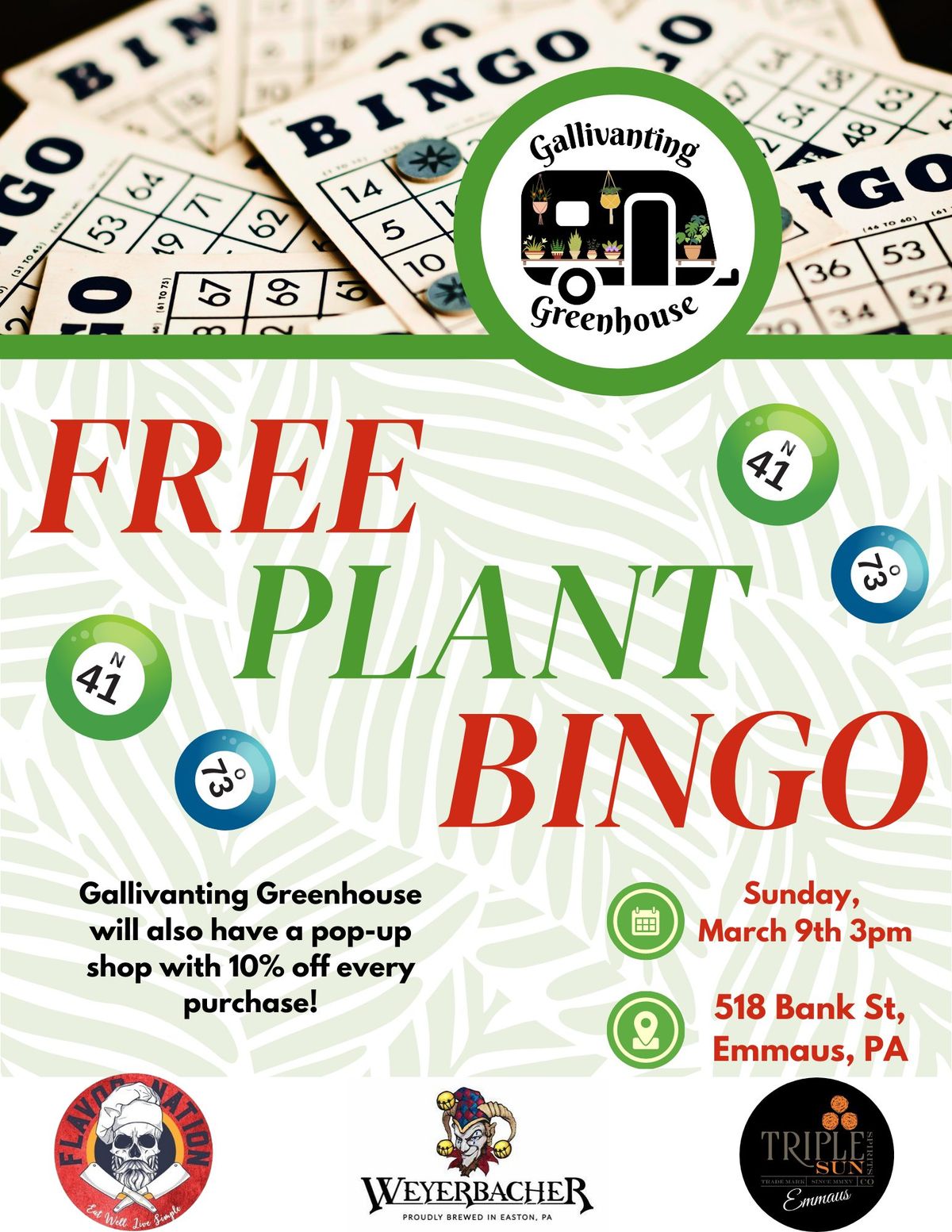 Plant Bingo at Triple Sun