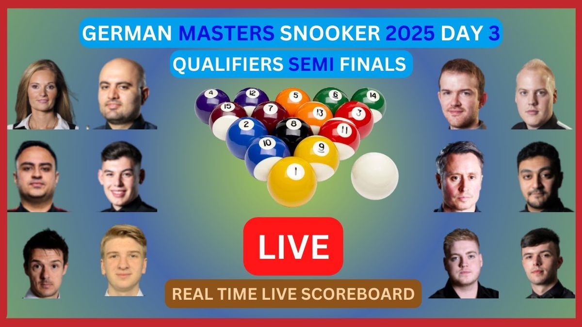 Masters Snooker Germany 2025 - 3. Session