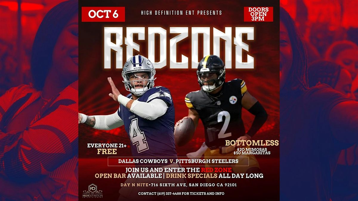 Redzone |The NFL Watch Party Cowboys v. Steelers