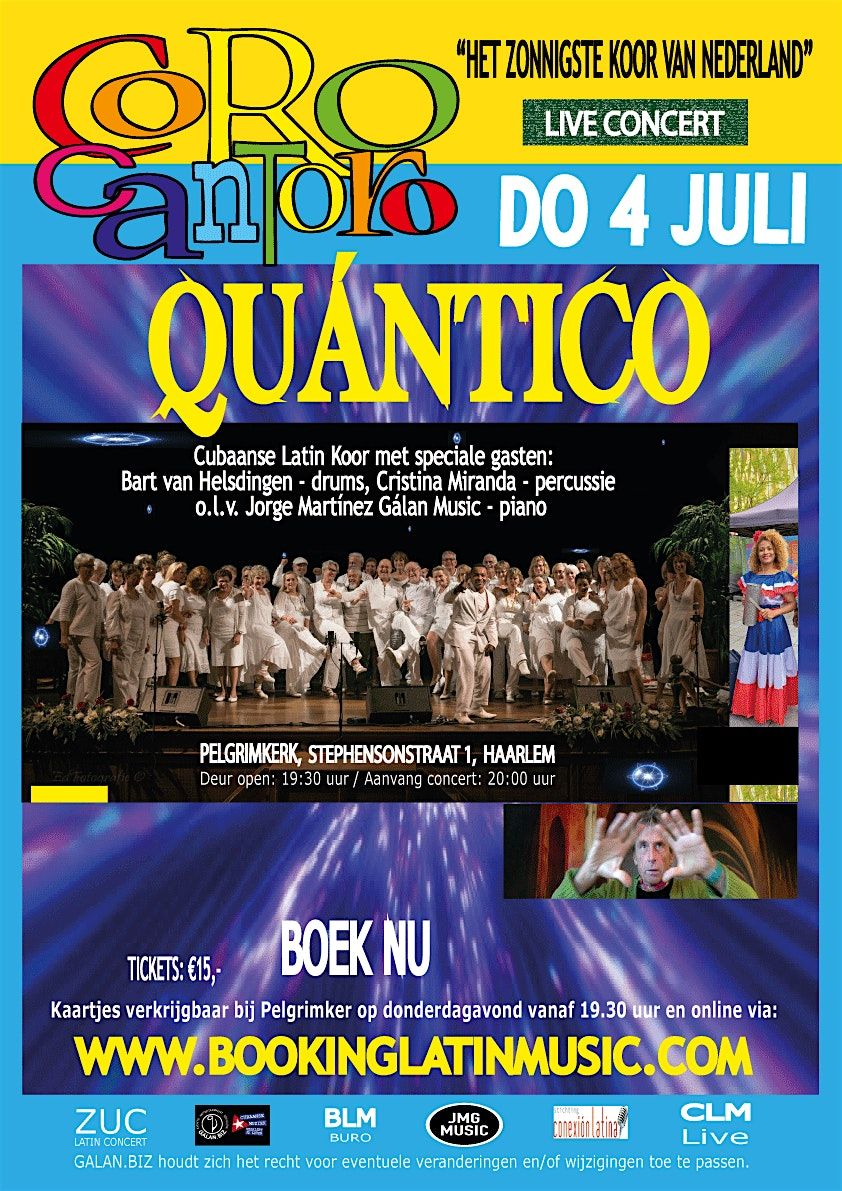 CANTORO QUANTICO beleeft op 4 juli zijn wereldpremi\u00e8re in Haarlem!
