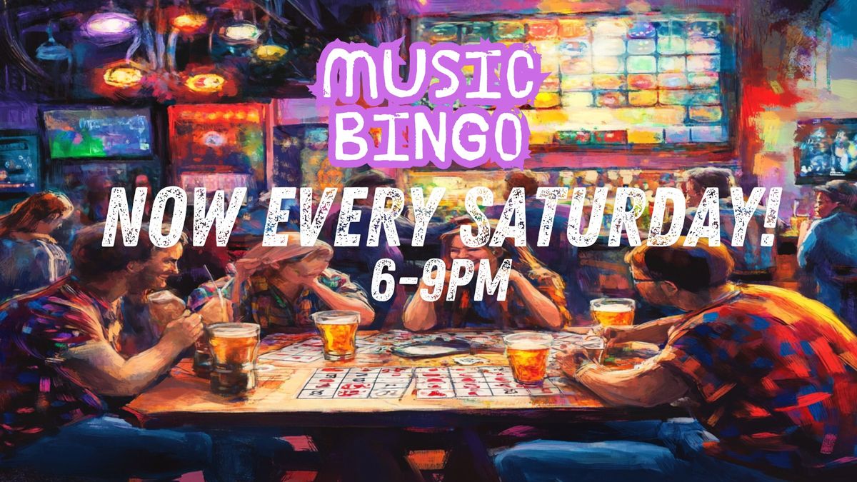 Music Bingo at LogOff Every Saturday at 6pm!