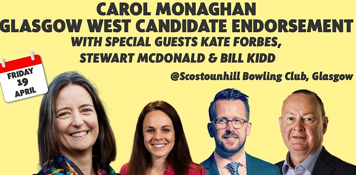 Carol Monaghan: Glasgow West Candidate Endorsement