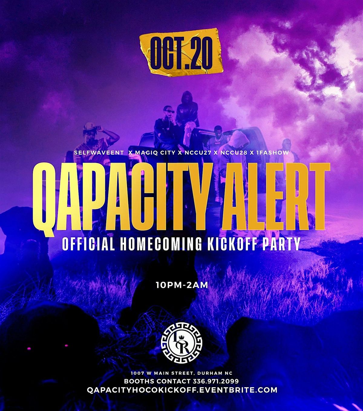 Qacapcity Alert: NCCU HOMECOMING KICK OFF 18+